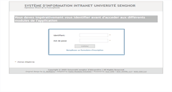 Desktop Screenshot of intranet.usenghor-francophonie.org
